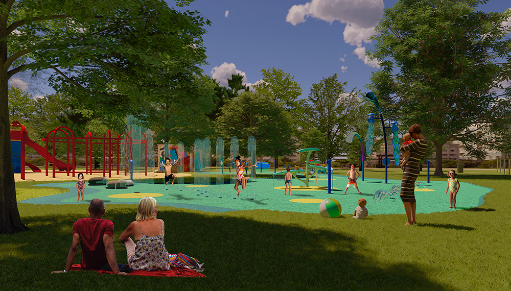 Tillsonburg Splash Pad Render